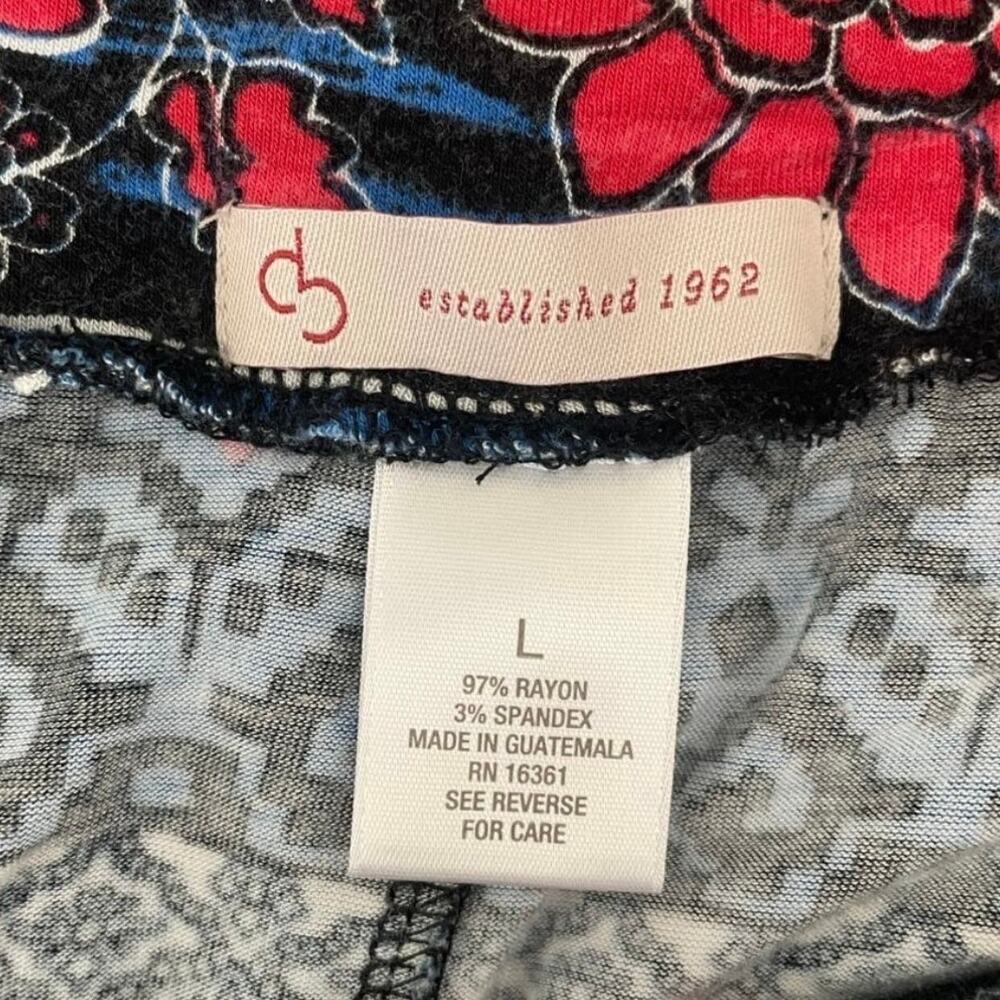 Cato Women‎ Maxi A-line Skirt L Floral Stretch Comfort Boho Cottagecore Vacay - Picture 2 of 8